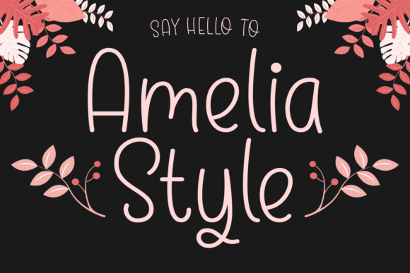 Amelia Style: A Modern Handwritten Font for Editorial Design