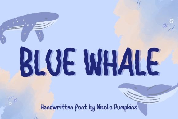 Blue Whale Font for Web Design