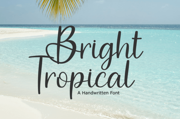 Bright Tropical: A Handwritten Font for Editorial Elegance