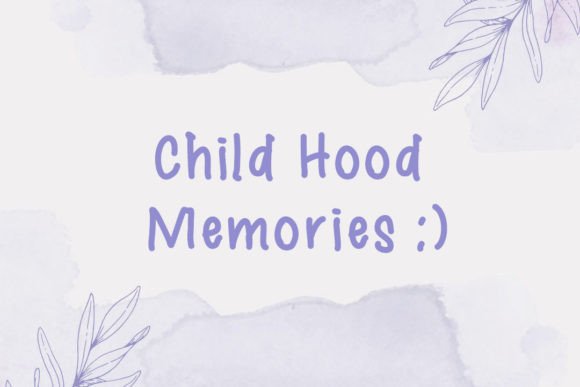 Child Hood Memories Font for Web Design Projects
