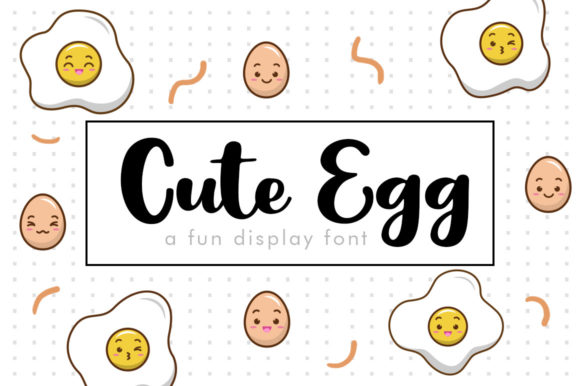Cute Egg Font for Playful Campaigns