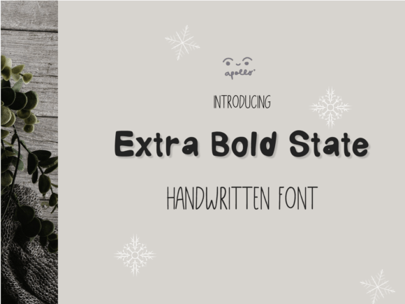 Extra Bold State: A Handwritten Font for Editorial Elegance