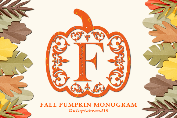 Fall Pumpkin Monogram Font Review for Web Design