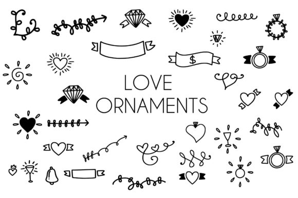 Love Ornaments: A Cute Dingbats Font for Creative Projects