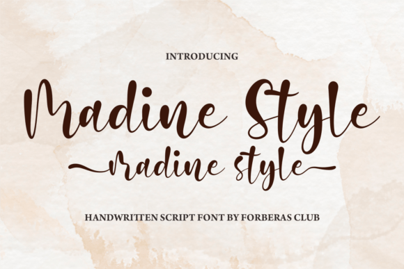Madine Style: A Script Font That Elevates Campaign Design