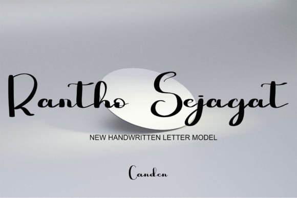Rantho Sejagat: A Handwritten Font for Romantic Web Designs