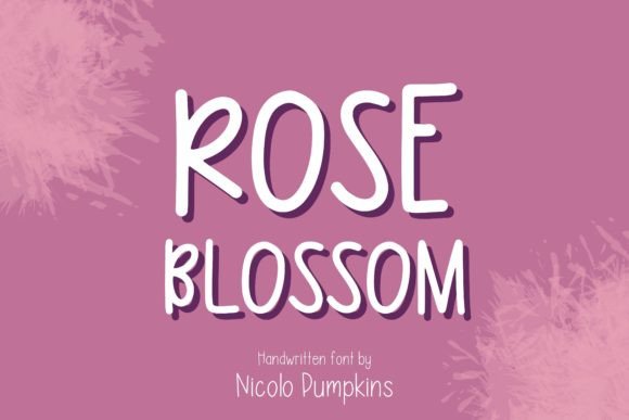 Rose Blossom Font for Campaign Creatives