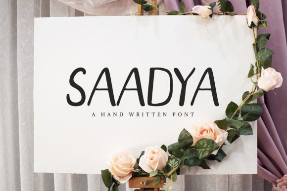 Saadya: A Handwritten Font That Elevates Campaign Design