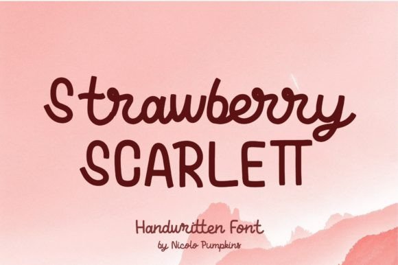 Strawberry Scarlett Font for Web Design