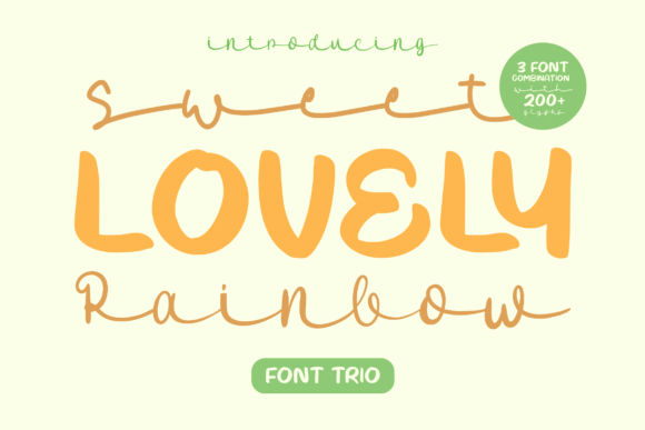 Sweet Lovely Rainbow Font for Web Design