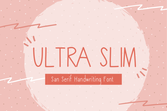 Ultra Slim: A Handwritten Font for Modern Editorial Design
