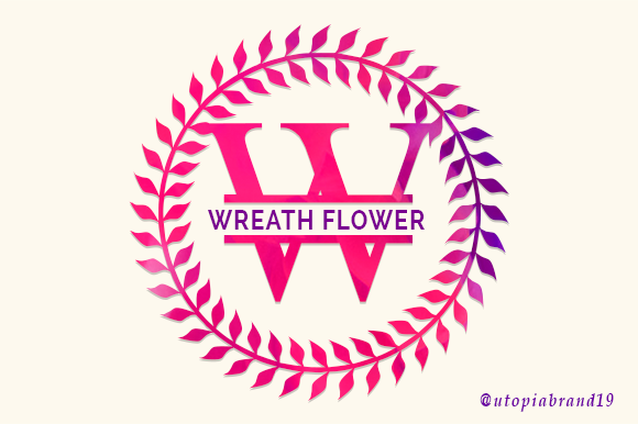 Wreath Flower Monogram Font for Branding